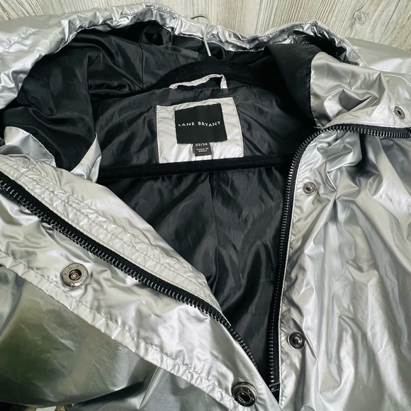 Lane Bryant Silver Metallic All Season Jacket - Picture 8 of 8